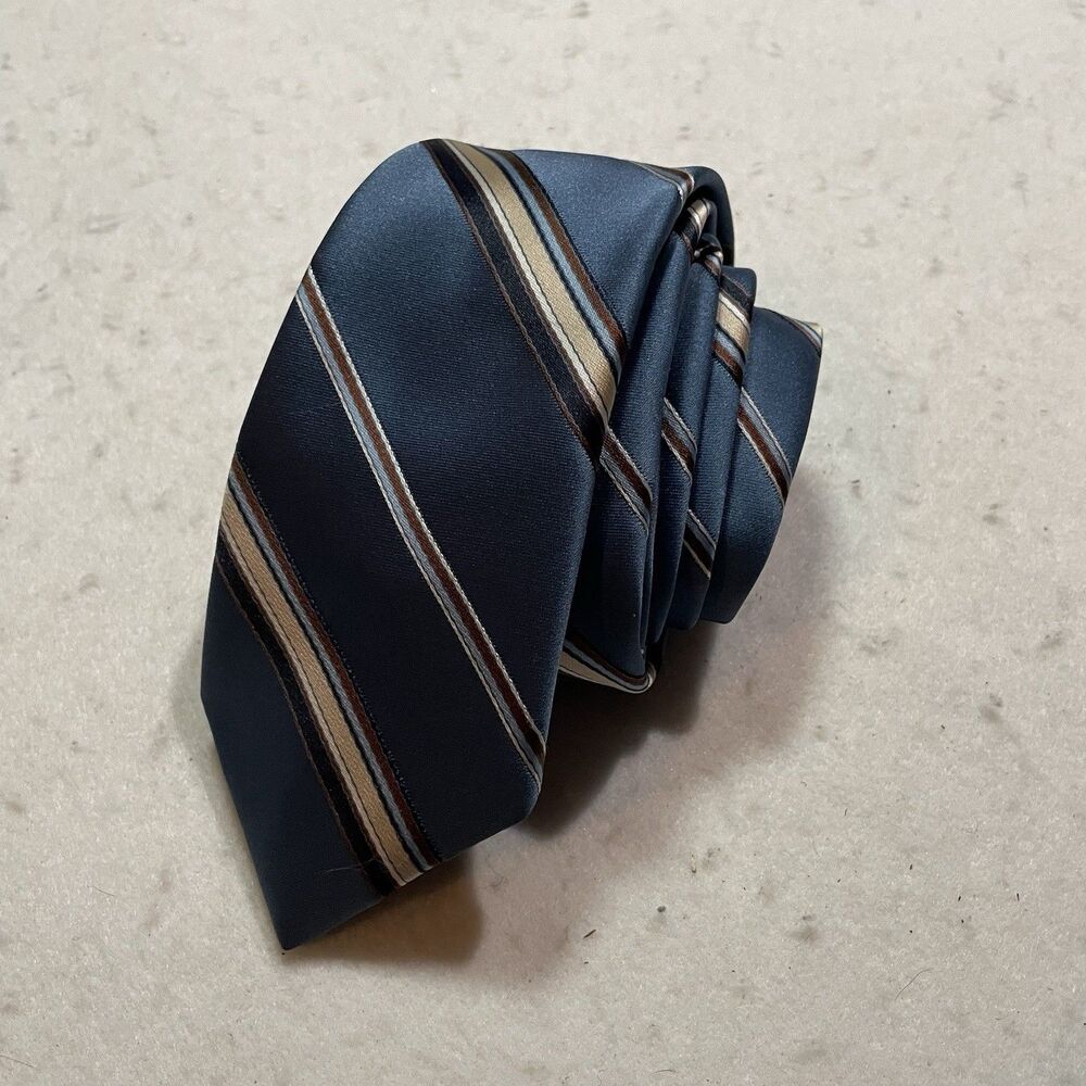 G. Galvani Neck Tie Woven Italy Formal Professional Career Polyester 54x3”
